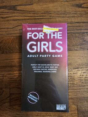 For The Girls Adult Party Game - Pink/Black